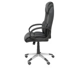 Argamasón Armchair in black faux leather