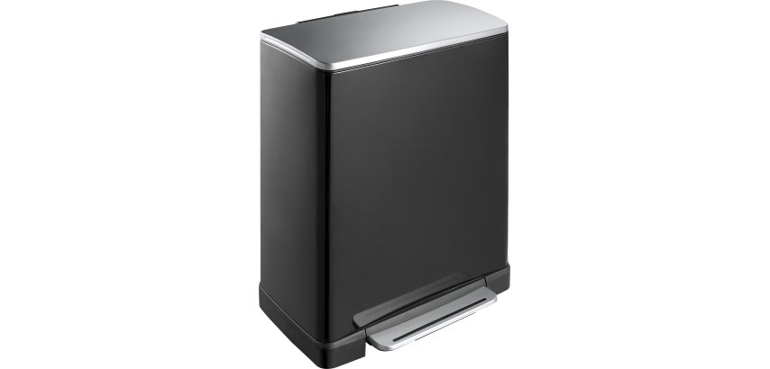 Afvalbak met pedaal voor gescheiden afvalinzameling E-Cube 28 + 18L