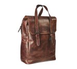 Sac à dos cuir avec housse intégrée pour ordinateur 15,6"