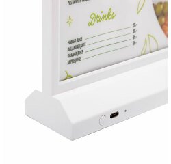 Supporto T LED A5 Bianco
