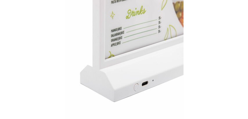 Supporto T LED A5 Bianco