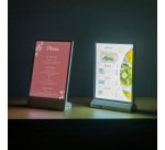 T Stand LED A5 Blanco