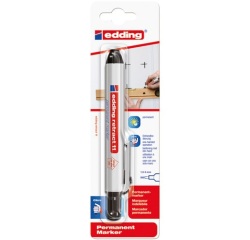 Marqueur - permanent rétractable - pointe ogive 1.5-3 mm - noir