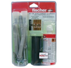 Kit scellement chimique - 150 mL - 4 tamis 16 x 130 - lot de 6 pièces