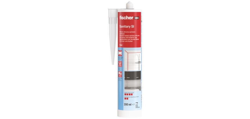 Mastic silicone - sanitaire - 280 mL - blanc