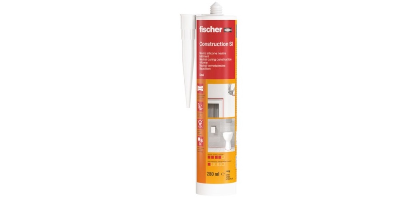Mastic silicone - bâtiment - 280 mL - blanc