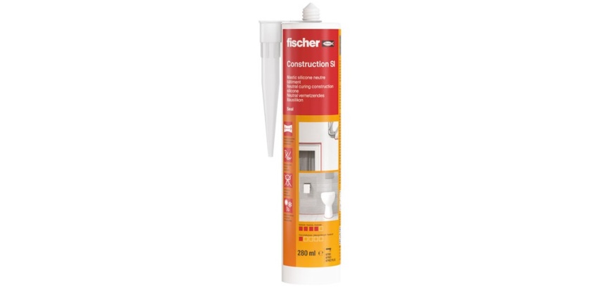 Mastic silicone - bâtiment - 280 mL - transparent