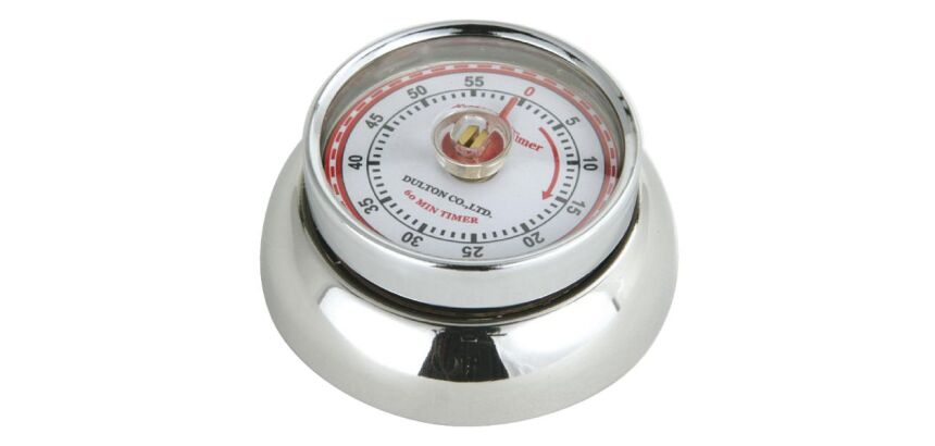 Minuteur aimanté Chromé