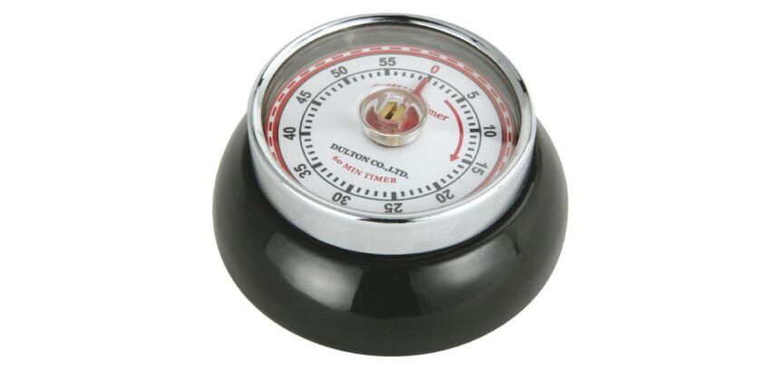 Minuteur aimanté Noir