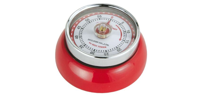 Minuteur aimanté Rouge