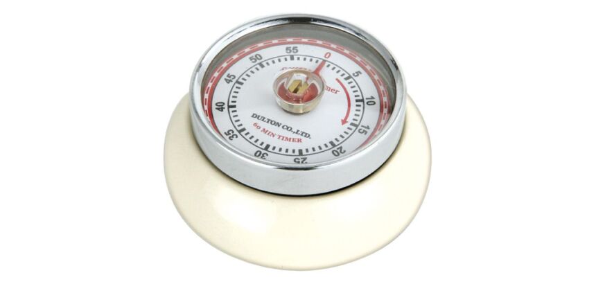 Minuteur aimanté Crème