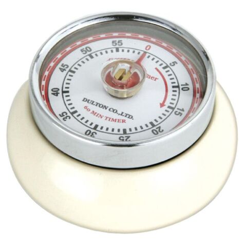 Minuteur aimanté Crème