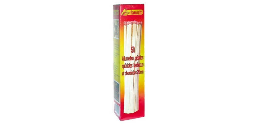 Allumette - géante - 20 cm - boîte de 50 pièces