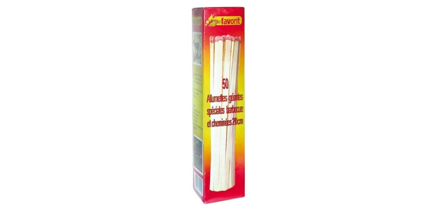 Allumette - géante - 20 cm - boîte de 50 pièces