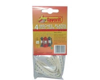 Mèche plate - pour lampe tempête - lot de 4
