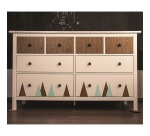 Adhésif - rouleau - 2 m x 45 cm - motif bois chêne clair