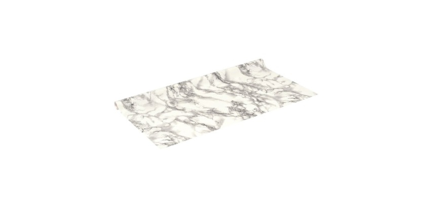 Adhésif - rouleau - 2 m x 45 cm - déco marbre marmi blanc