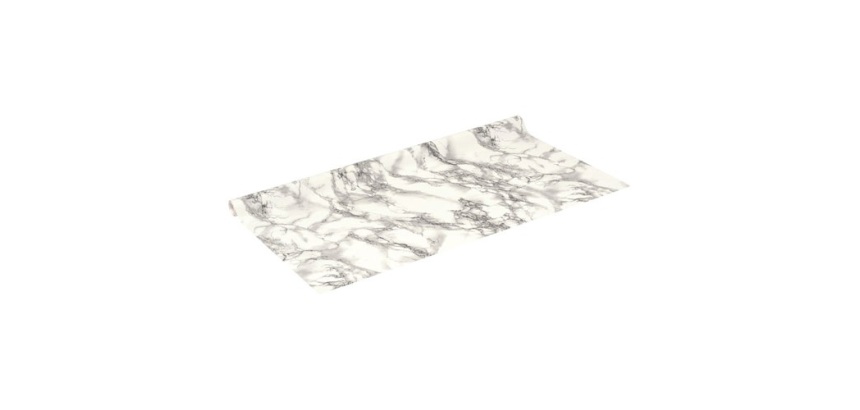 Adhésif - rouleau - 2 m x 45 cm - déco marbre marmi blanc