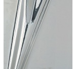 Adhésif - rouleau - 1.5 m x 45 cm -  effet métallic brillant argent