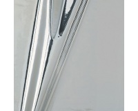 Adhésif - rouleau - 1.5 m x 45 cm -  effet métallic brillant argent