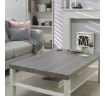Adhésif - rouleau - 2 m x 45 cm - motif bois chêne sheffield gris perle