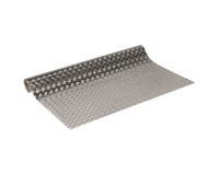Adhésif - rouleau - 1.5 m x 45 cm -  effet metallic riffel argent