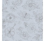 Nappe - ovale - 150 x 250 cm - Manhattan Palmas gris