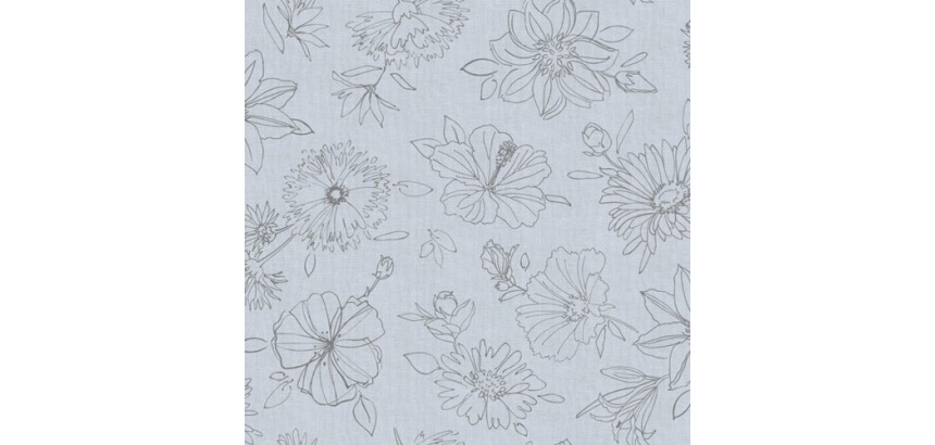 Nappe - ovale - 150 x 250 cm - Manhattan Palmas gris