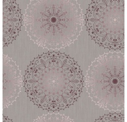 Nappe - ronde - 150 cm - Monté Carlo Charlène gris