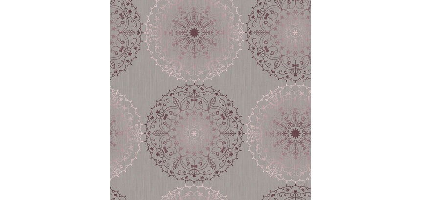 Nappe - ronde - 150 cm - Monté Carlo Charlène gris