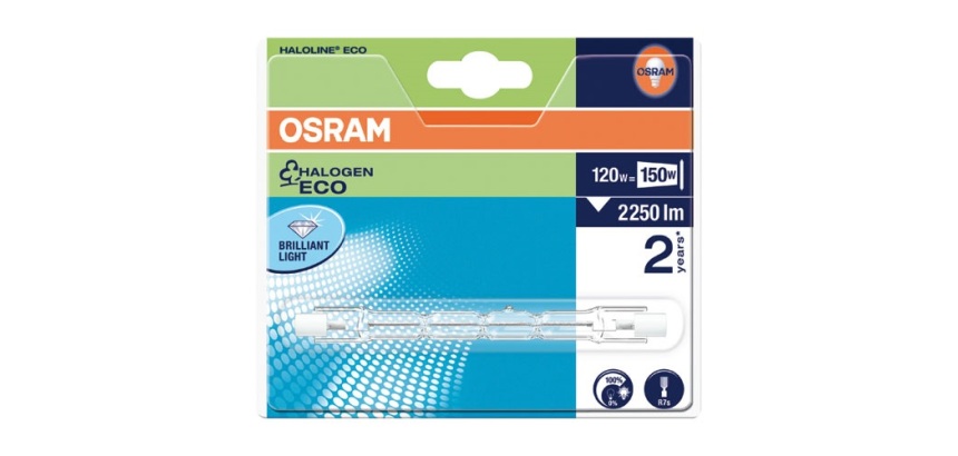 Tube halogène - R7S - 118 mm - 120W - 230 V - 3000 K - 2245 lm