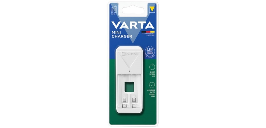 Chargeur - Mini Charger - 2 piles - mulitpiles - blanc
