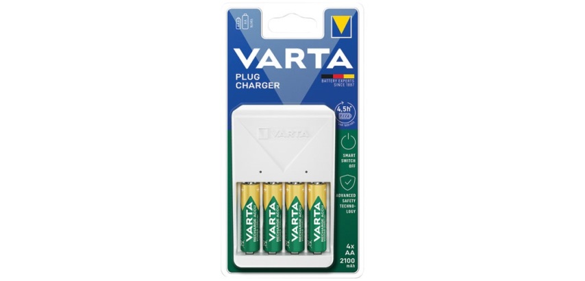 Chargeur - Plug Charger - 2 ou 4 piles - multipiles - blanc