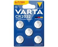 Pile bouton - Lithium - CR2032 - lot de 4 + 1 offerte