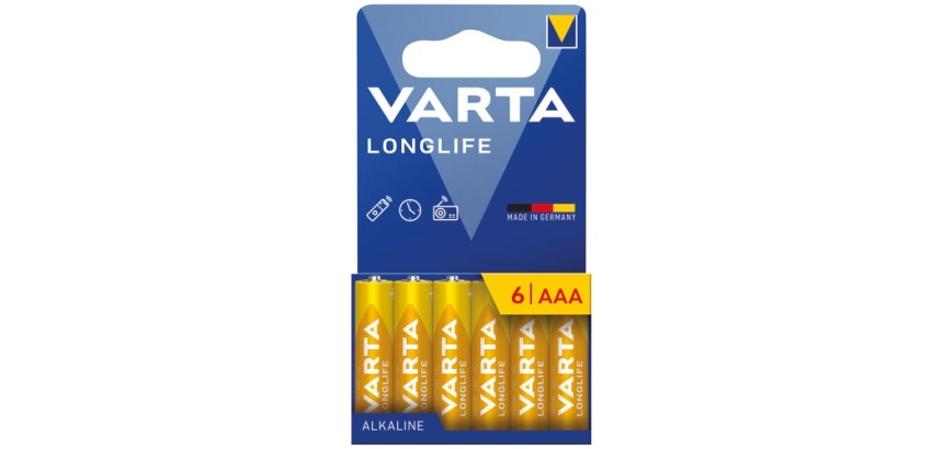 Pile alcaline - Longlife - AAA / LR03 - lot de 6