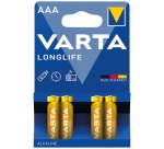Pile alcaline - Longlife - AAA / LR03 - lot de 4