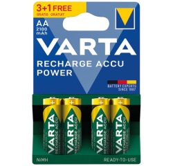 Pile rechargeable - Recharge Accu Power - AA 2100 mAh - Ready To Use - lot