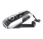 Lampe torche - Dynamo Light - 3 Leds - noir/gris