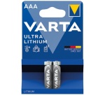 Pile cylindrique - Ultra Lithium - LR03 / AAA - lot de 2