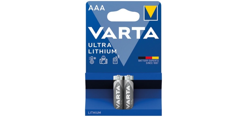 Pile cylindrique - Ultra Lithium - LR03 / AAA - lot de 2