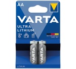 Pile cylindrique - Ultra Lithium - LR06 / AA - lot de 2