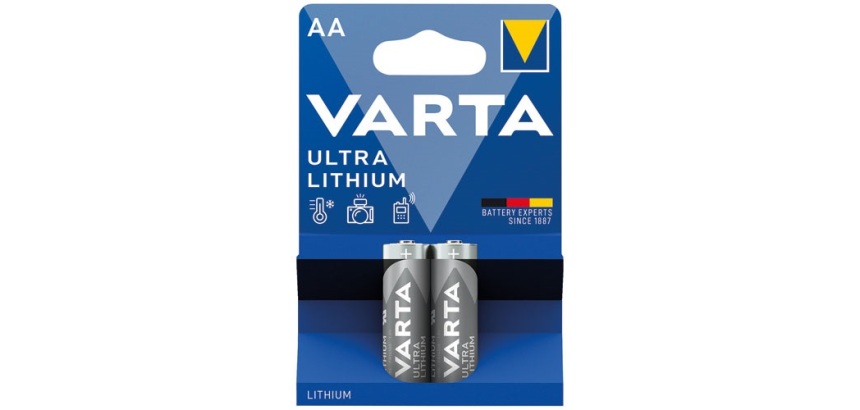 Pile cylindrique - Ultra Lithium - LR06 / AA - lot de 2