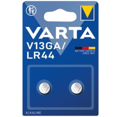 Pile électronique alcaline LR44 V13GA blister de 2