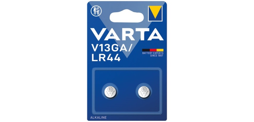 Pile bouton - Alcaline - V13GA / LR44- lot de 2