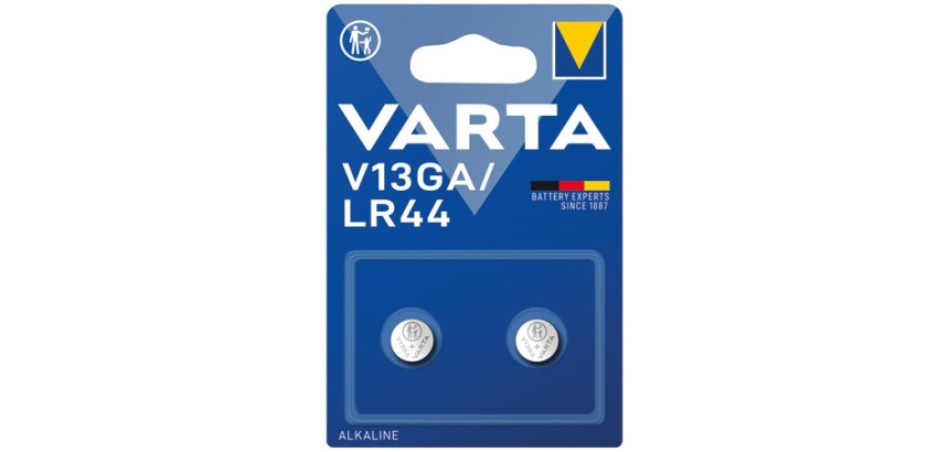 Pile bouton - Alcaline - V13GA / LR44- lot de 2