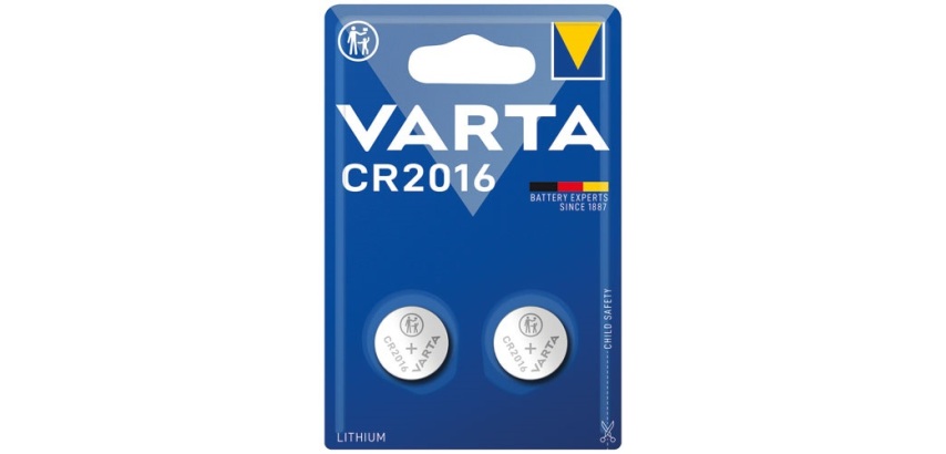 Pile bouton - Lithium - CR2016 - lot de 2