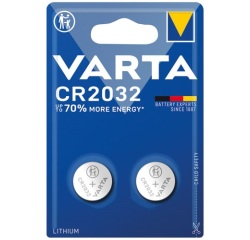 Pile lithium bouton CR2032 blister de 2