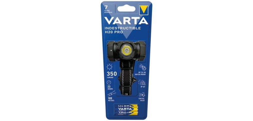 Lampe frontale - Indestructible H20 Pro - 3 piles LR03 - noir