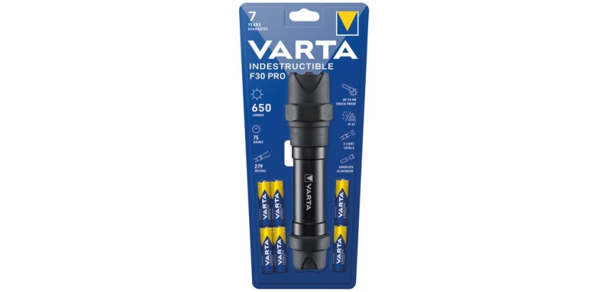 Lampe torche - Indestructible F30 Pro - 6 piles LR06 - noir