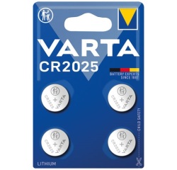 Pile bouton - Lithium Energy - CR2025 - lot de 4